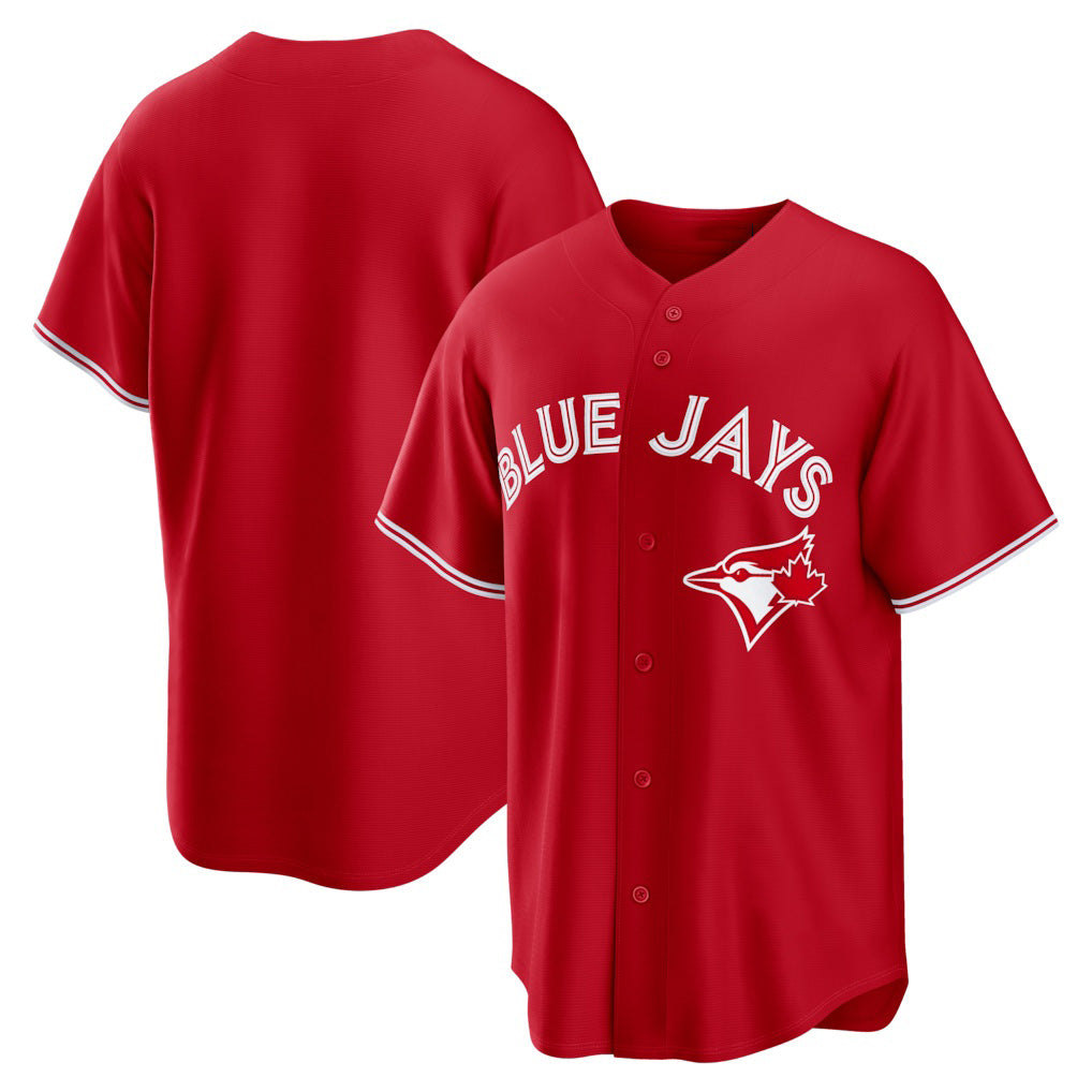 Toronto Blue Jays Red Fedasgoge Canada Day Replica Jersey