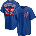 Chicago Cubs #25 Moises ballesteros Blue Fedasgoge Cool Base Stitched Jersey