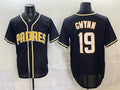 San Diego Padres #19 Tony Gwynn 2026 Fashion Replica Black Fedasgoge Out Stitched Jersey