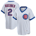 Chicago Cubs #2 Nico Hoerner Player White Fedasgoge T-shirt Cooperstown Collection Limited Stitched Jerseys