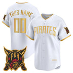 Custom Pittsburgh Pirates White Fedasgoge 2026 City Connect Stadium Stitched Jersey
