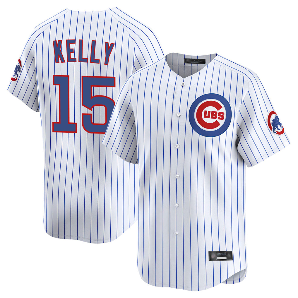 Chicago Cubs #15 Carson Kelly Player White Fedasgoge Limited Home Game Stitched Jerseys