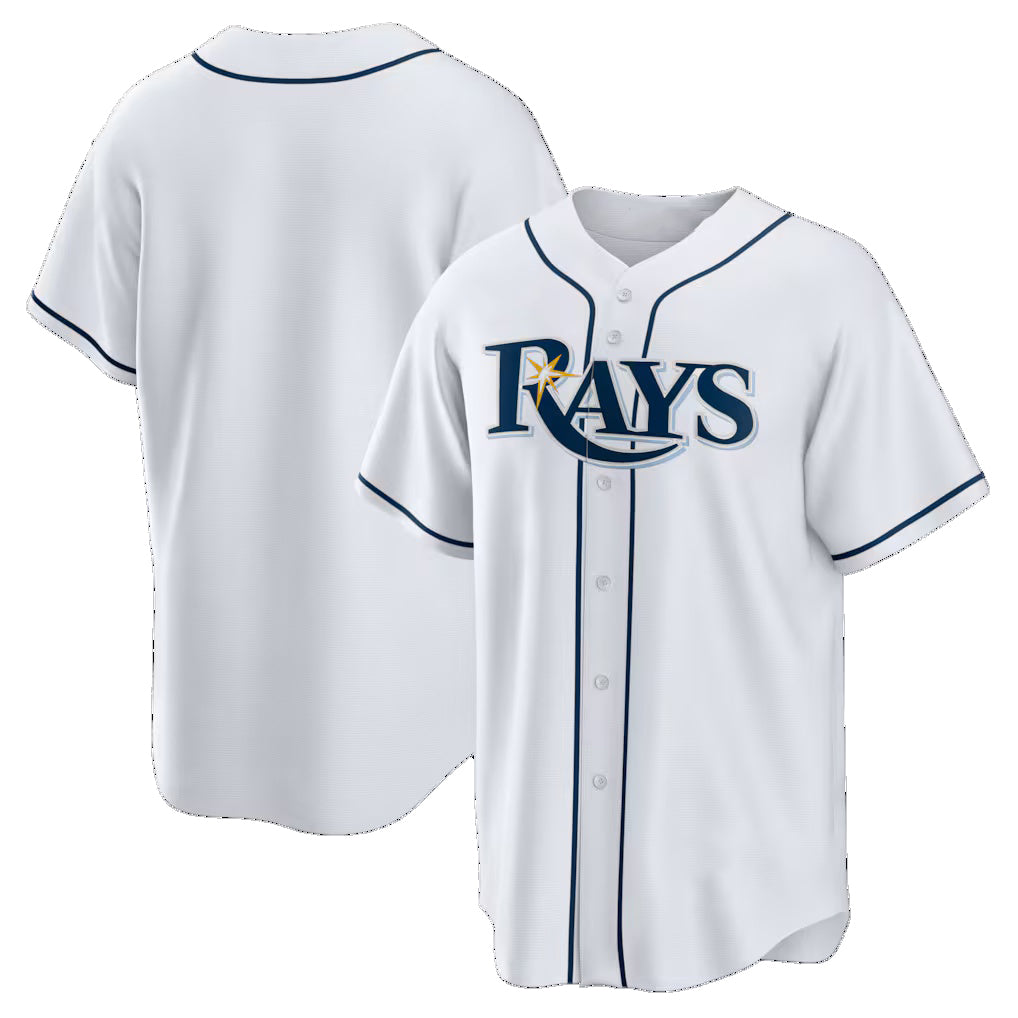 Tampa Bay Rays White Fedasgoge Home Big & Tall Replica Jersey