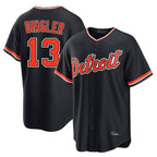 Detroit Tigers #13 Dillon Dingler Player Navy Fedasgoge Home Game Stitched Jerseys