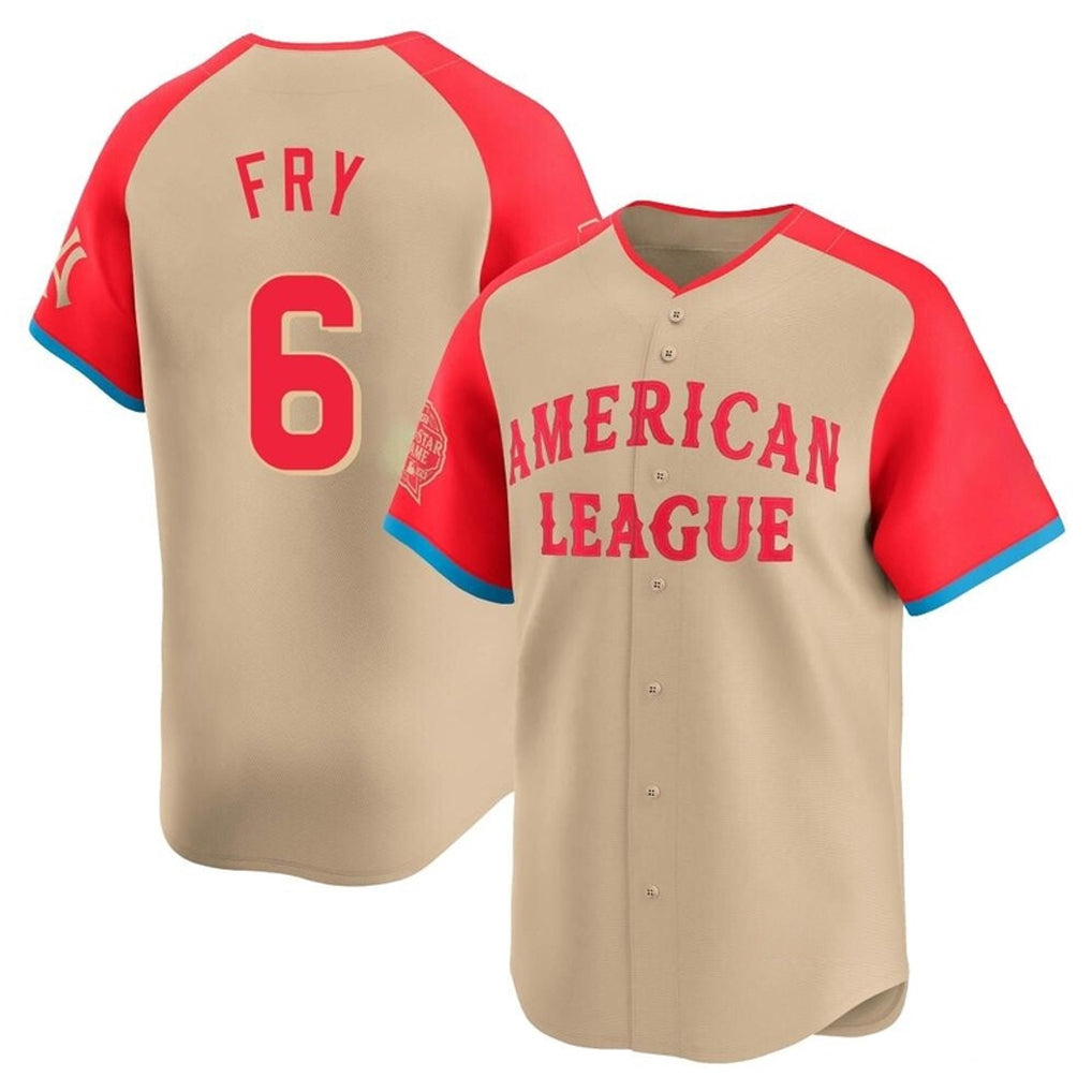 Cleveland Guardians #6 David Fry Player Cream Fedasgoge American League All-Star Limited Home Stitched Jerseys