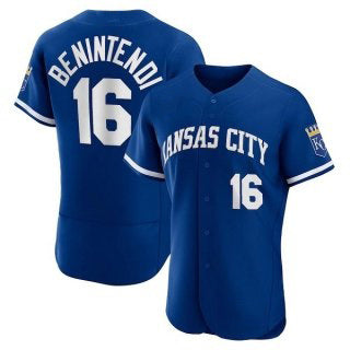 Kansas City Royals #16 Andrew Benintendi Blue Fedasgoge Flex Base Stitched Jersey