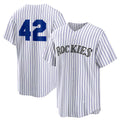 Colorado Rockies #42 Jackie Robinson White Fedasgoge Home 2025 Day Replica Jersey