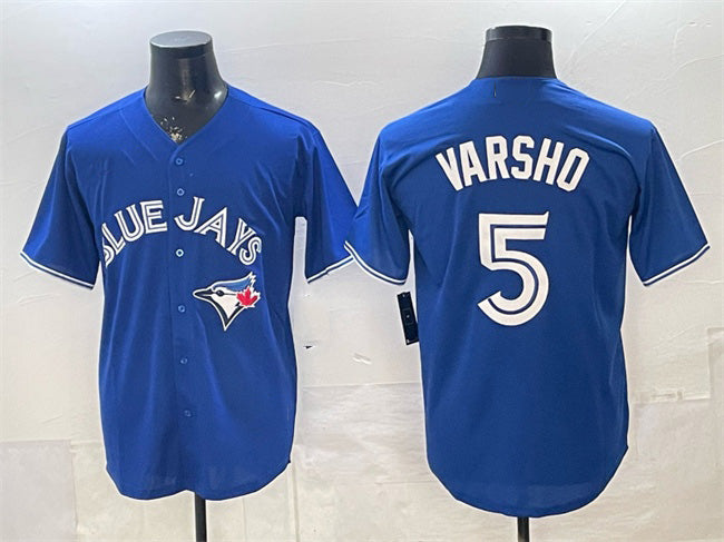 Toronto Blue Jays #5 Daulton Varsho Royal Fedasgoge 2025 Cool Base Stitched Jersey
