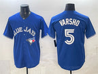 Toronto Blue Jays #5 Daulton Varsho Royal Fedasgoge 2025 Cool Base Stitched Jersey