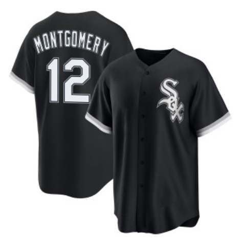Chicago White Sox #12 Colson Montgomery Black Fedasgoge Cool Base Stitched Jersey