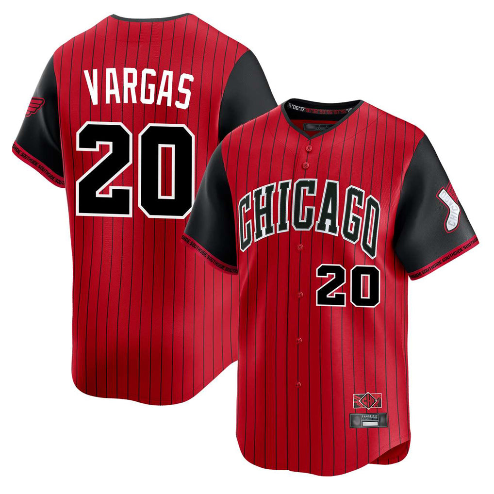 Chicago White Sox #20 Miguel Vargas Player Red Fedasgoge City Connect Limited Home Stitched Jerseys