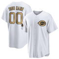 Custom Cincinnati Reds Active Player White Fedasgoge 2022 All-Star Cool Base Stitched Jersey