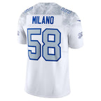B.Bills #58 Matt Milano White Fedasgoge 2025 Rivalries Collection Limited Jersey