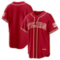 Texas Rangers Red Fedasgoge 2026 City Connect Stadium Jersey