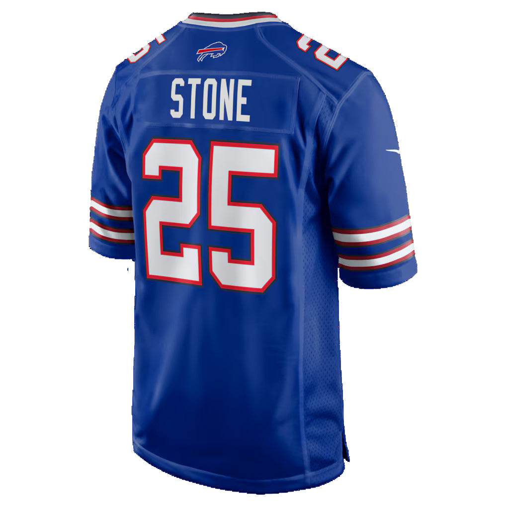 B.Bills #25 Geno Stone Royal Fedasgoge Team Game Jersey