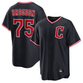Cleveland Guardians #75 Connor Brogdon Player Navy Fedasgoge Home Game Stitched Jerseys