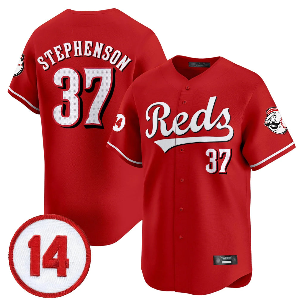 Cincinnati Reds #37 Tyler Stephenson Player Red Fedasgoge Vapor Premier Limited Home Stitched Jerseys