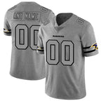 Custom B.Ravens 2019 Gray Gridiron Gray Fedasgoge Vapor Untouchable Limited Jersey
