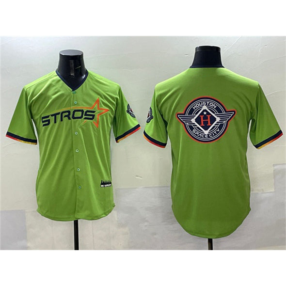 Houston Astros Team Big Logo Green Fedasgoge 2025 City Connect Limited Stitched Jersey