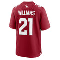 A.Cardinals #21 Garrett Williams Cardinal Fedasgoge Game Jersey