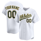 Custom Oakland Athletics White Fedasgoge Home Limited Jersey