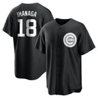 Chicago Cubs #18 Shota Imanaga Player Black Fedasgoge Game Stitched Jerseys