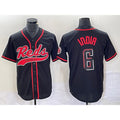 Cincinnati Reds #6 Jonathan India Black Fedasgoge 2023 City Connect With Patch Stitched Jersey