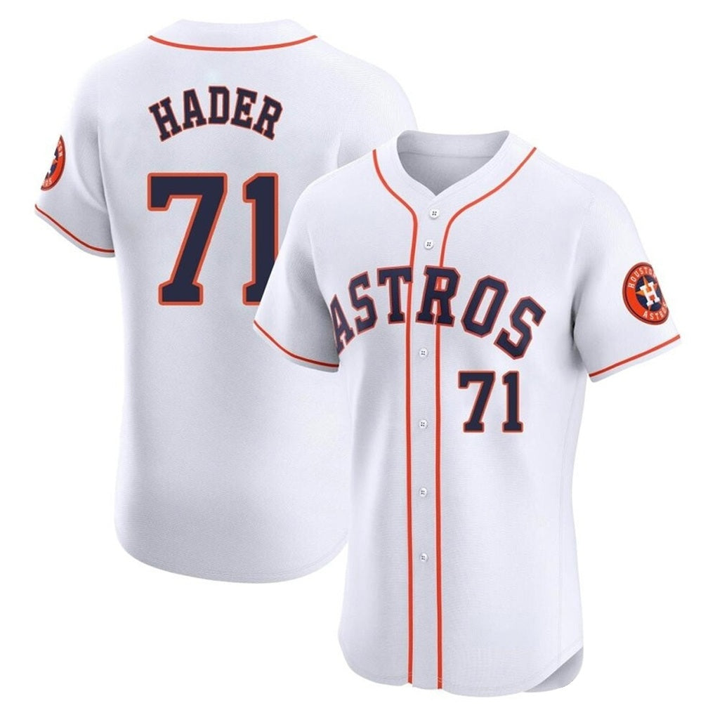Houston Astros #71 Josh Hader Player White Fedasgoge Limited Elite Home Stitched Jerseys