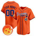 Custom Atlanta Braves x Dragon Ball Orange Fedasgoge Vapor Premier Limited Jersey - All Stitched