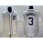Detroit Tigers #3 Alan Trammell White Fedasgoge Cool Base Stitched Jersey