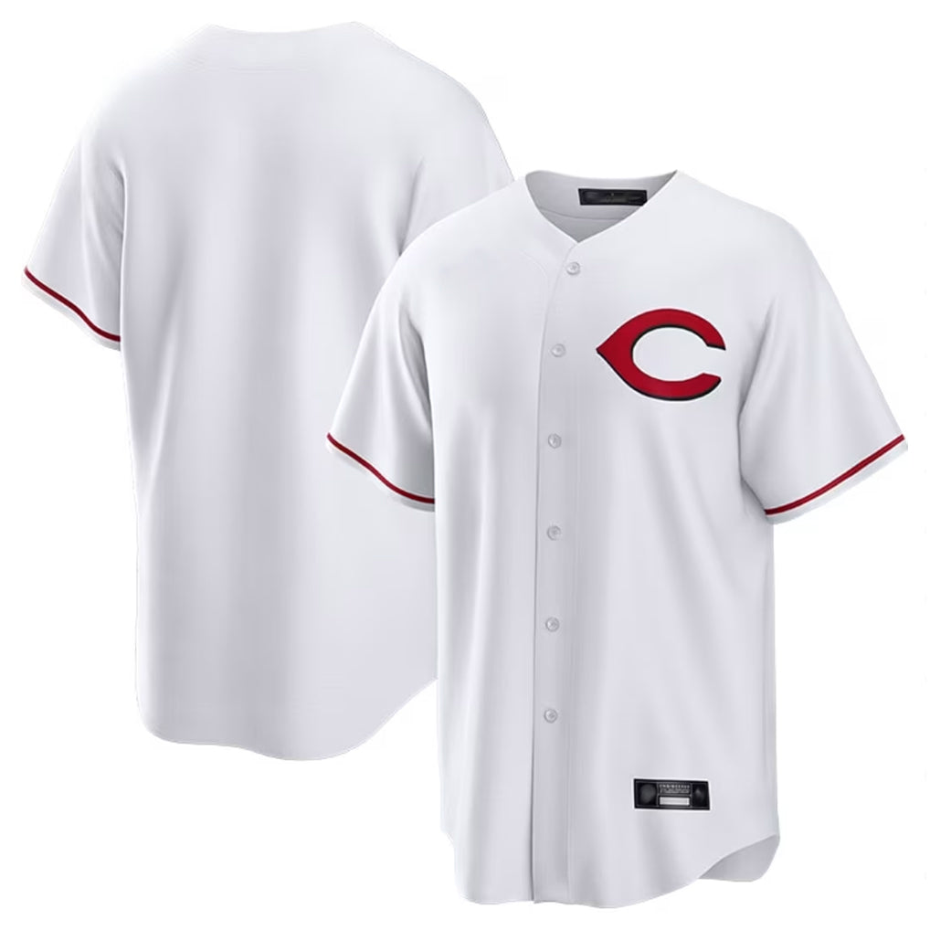 Cincinnati Reds Blank Player White Fedasgoge Home Game Stitched Jerseys
