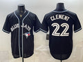 Toronto Blue Jays #22 Ernie Clement 2026 Fashion Replica Black Fedasgoge Out Stitched Jersey