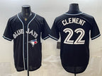 Toronto Blue Jays #22 Ernie Clement 2026 Fashion Replica Black Fedasgoge Out Stitched Jersey