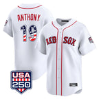 Boston Red Sox #19 Roman Anthony Player White Fedasgoge USA 250 Fourth of July Limited Home Game Stitched Jerseys