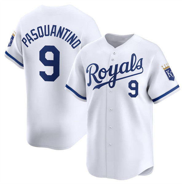 Kansas City Royals #9 Vinnie Pasquantino White Fedasgoge 2024 Home Limited Stitched Jersey