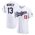 Los Angeles Dodgers #13 Max Muncy White Fedasgoge 2026 Gold Collection Authentic Jersey