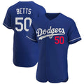 Los Angeles Dodgers #50 Mookie Betts Player Royal Fedasgoge Limited Elite Home Stitched Jerseys