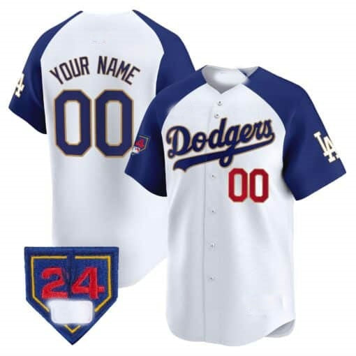Custom Los Angeles Dodgers 2024 Spring Training Patch Vapor Premier Limited Jersey ¨C White 2 Fedasgoge