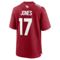 A.Cardinals #17 Zay Jones Cardinal Fedasgoge Team Game Jersey
