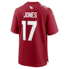 A.Cardinals #17 Zay Jones Cardinal Fedasgoge Team Game Jersey