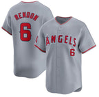Los Angeles Angels #6 Anthony Rendon Gray Fedasgoge Away Limited Stitched Jersey