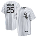 Chicago White Sox #25 Andrew Vaughn Player White Fedasgoge Stripe Home Game Stitched Jerseys