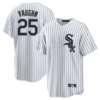 Chicago White Sox #25 Andrew Vaughn Player White Fedasgoge Stripe Home Game Stitched Jerseys