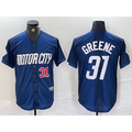 Detroit Tigers #31 Riley Greene 2024 Navy Fedasgoge City Connect Cool Base Limited Stitched Jersey