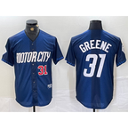 Detroit Tigers #31 Riley Greene 2024 Navy Fedasgoge City Connect Cool Base Limited Stitched Jersey
