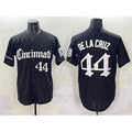 Cincinnati Reds #44 Elly De La Cruz Black Fedasgoge 'Gothic Queen City Edition' Vapor Premier Limited Stitched Jersey