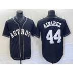 Houston Astros #44 Yordan Alvarez Black Fedasgoge Cool Base Stitched Jersey
