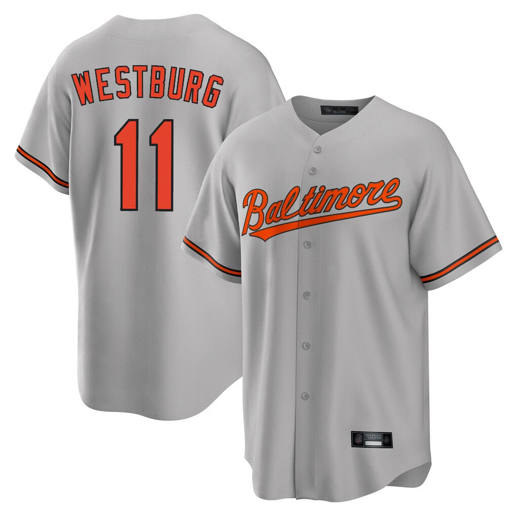 Baltimore Orioles #11 Jordan Westburg Player Gray Fedasgoge Home Game Stitched Jerseys