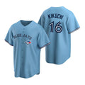 Toronto Blue Jays #16 Yusei Kikuchi Light Blue Fedasgoge Cool Base Stitched Jersey