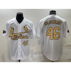 St. Louis Cardinals #46 Paul Goldschmidt Number White Fedasgoge 2022 All Star Stitched Cool Base Jersey